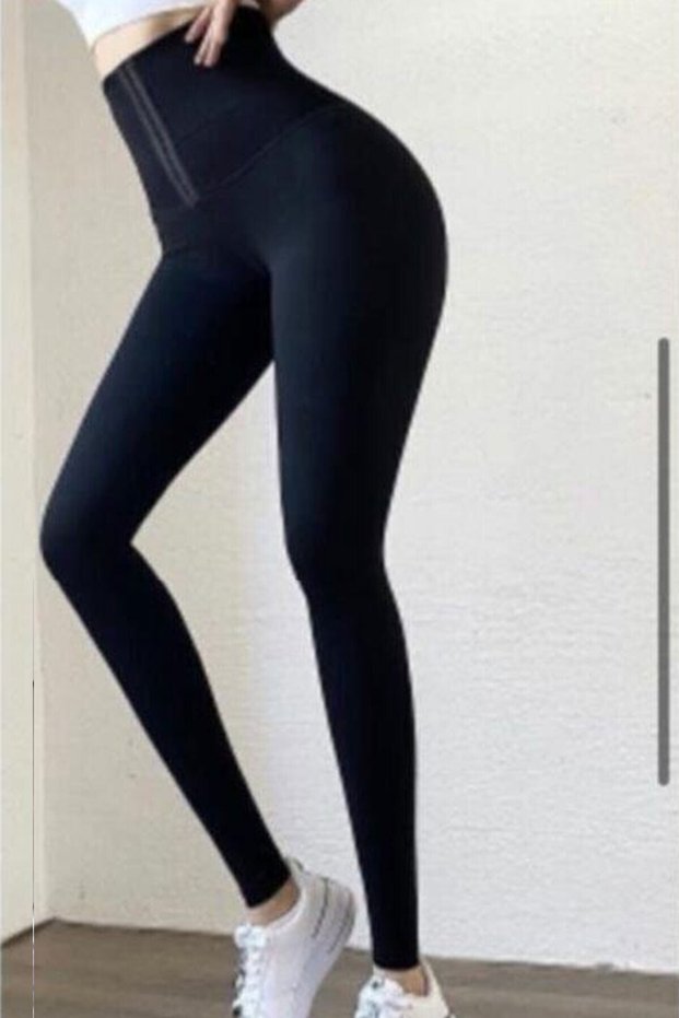 Women's High Waist Enhancing Firming Bleached Corset Tights 3 Stage Corset Tights