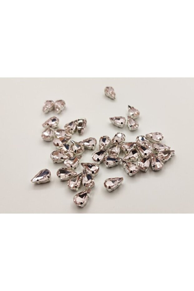 6x10 (1 Cm) Cased Strut Glass Stone Light Pink 20 Pieces