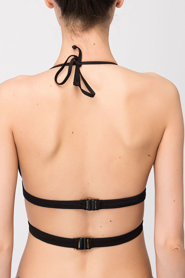 Kadın Siyah Halter Model Bikini Üstü CVED102B10 - 2