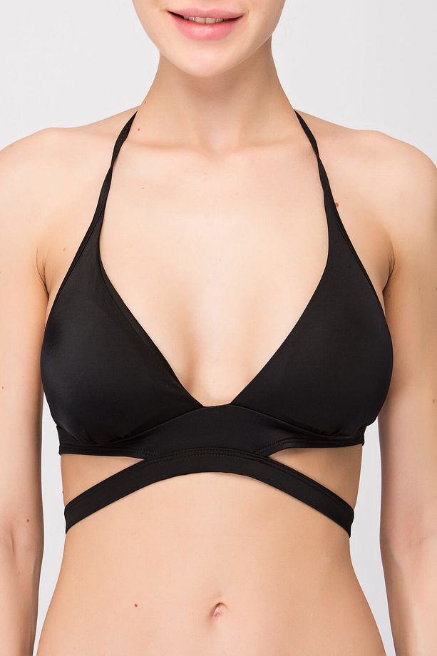 Kadın Siyah Halter Model Bikini Üstü CVED102B10 - 1