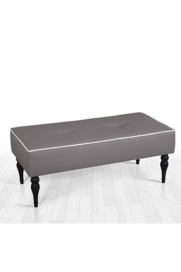 Lungo Deri Bench Puf(Gri) - 1