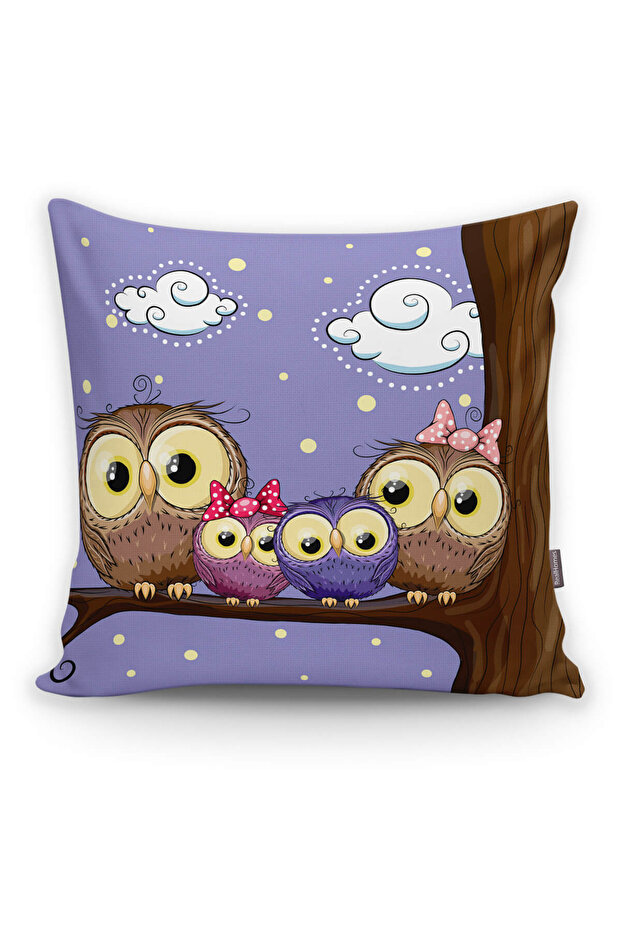 Digital Printed Decorative Pillow Cushion Cover with Owl Picture
