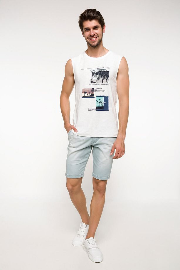 Erkek Slim Fit Chino Bermuda J0407AZ.18SM.TR157 - 1