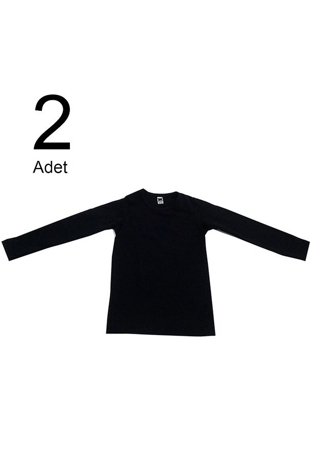 Kız Çocuk Siyah 2'li Paket  Termal Uzun Kol Body ELF568TUT0836T2 - 1