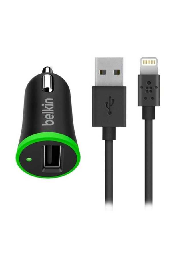 F8J121BT04-BLK BOOST UP 12W Hızlı Araç Şarj Cihazı+Lightning Kablo Siyah - 2