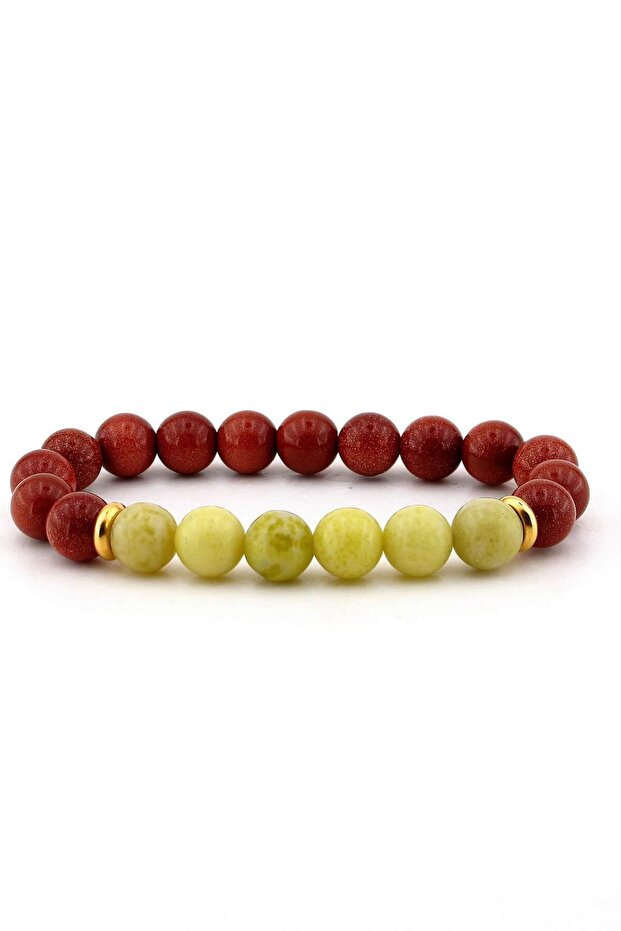 Women's Yellow Jasper and Star Stone Bracelet B815