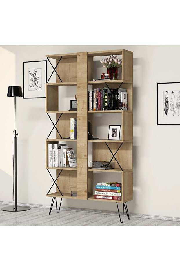 Extra Kitaplık - Meşe - 2