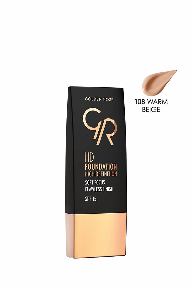 Fondöten - HD Foundation High Definition 105 Warm Beige 8691190832551 - 1