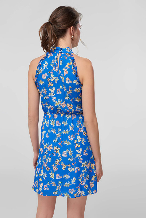 Mavi Floral Desenli Elbise TOFSS18LE0277 - 4