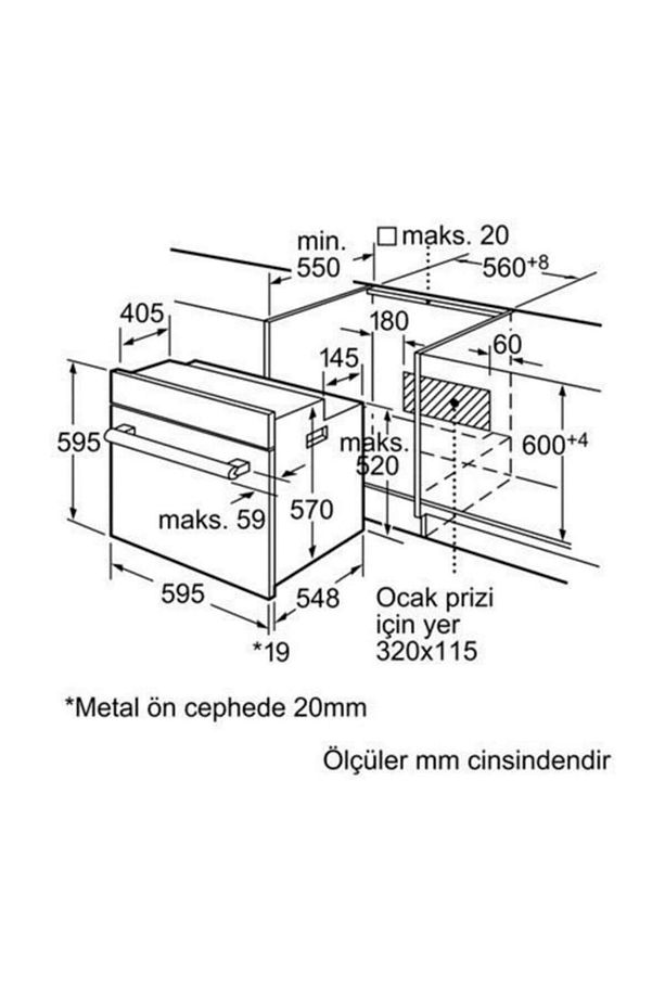 Hbn331S2T Siyah Dijital Ankastre Fırın - 3