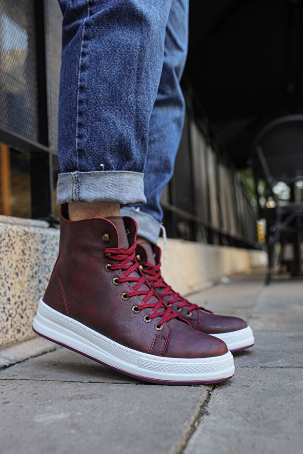 Rmbetween Men's Boots Claret Red