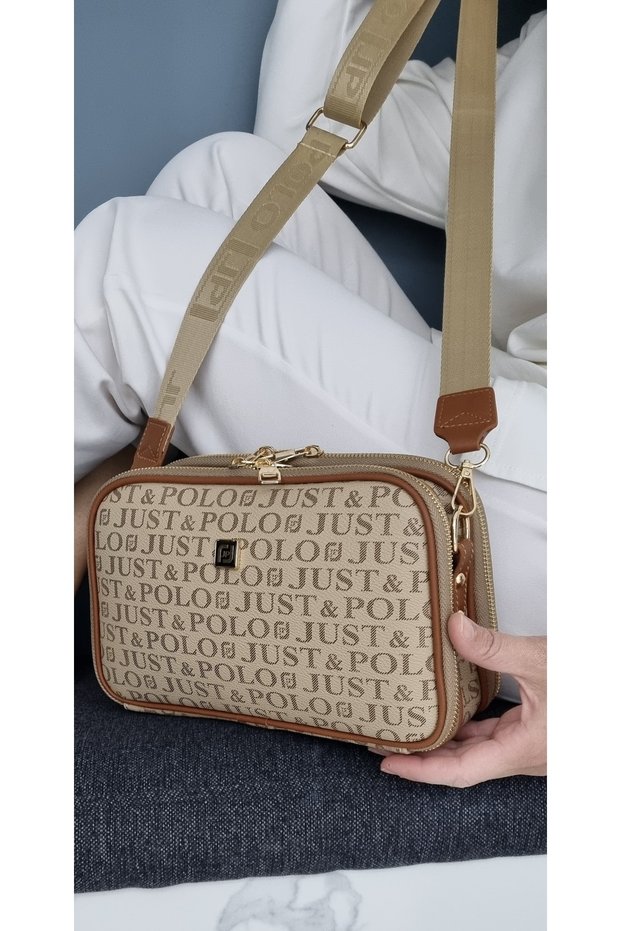 Women's 6 Compartment Shoulder Bag Crossbody Bag Messenger Bag