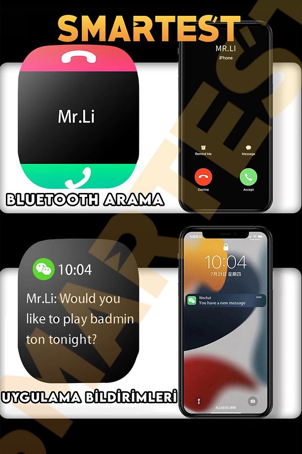 Watch  Ultra 8 Kordon Kilitli Vidalı 2.05 Ekran Çift Kordon 45mm Ios Ve Android Uyumlu Akıllı Saat - 8