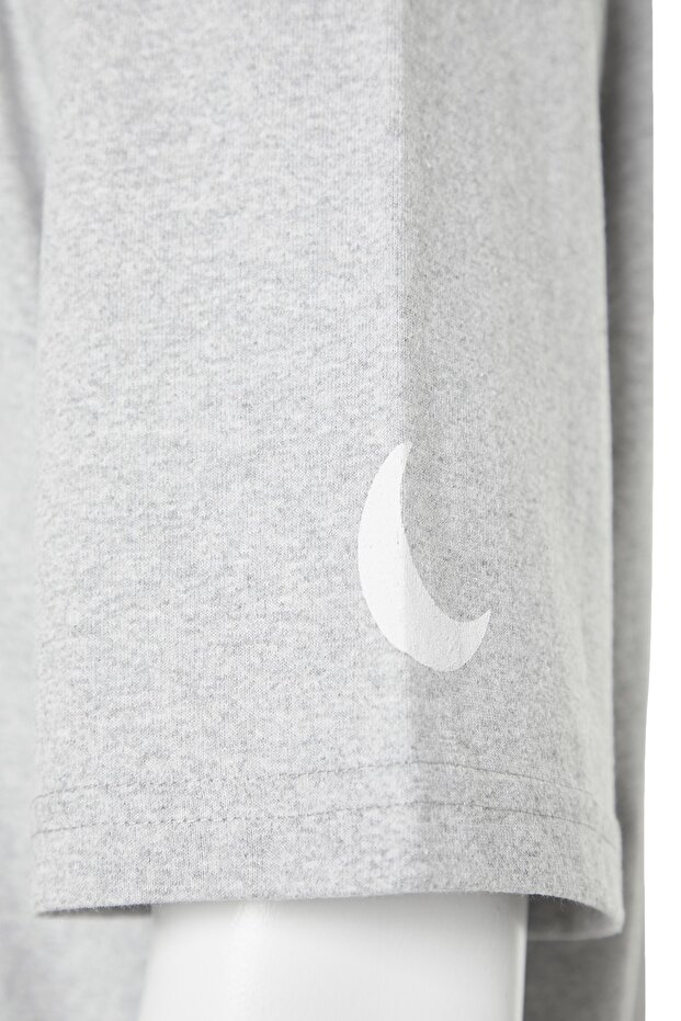 Gri Baskılı Regular Fit Örme Pijama Takımı THMAW21PT0393 - 4