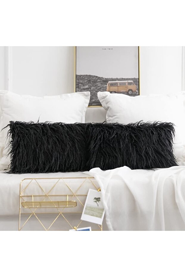 Soft 30x50 Plush Throw Pillow Cover - Comfortable and Stylish Decoration