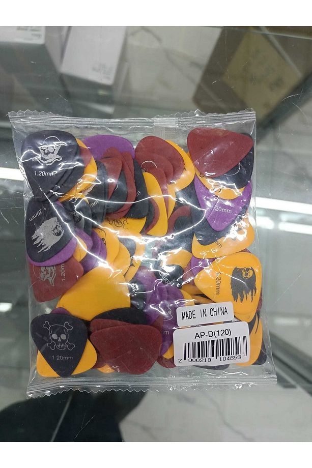 Apd0120 1.20 Numara Mat Ve Resimli 100 Lü Paket Bas-elektro Gitar Penası - 2