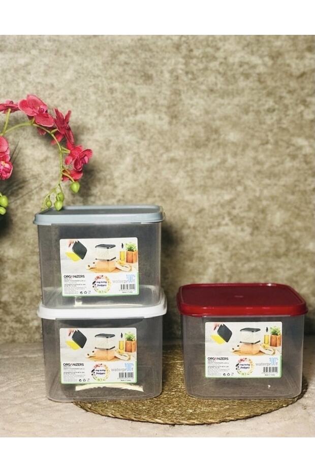3-Piece Smart Leakproof Storage Container 2500 Ml