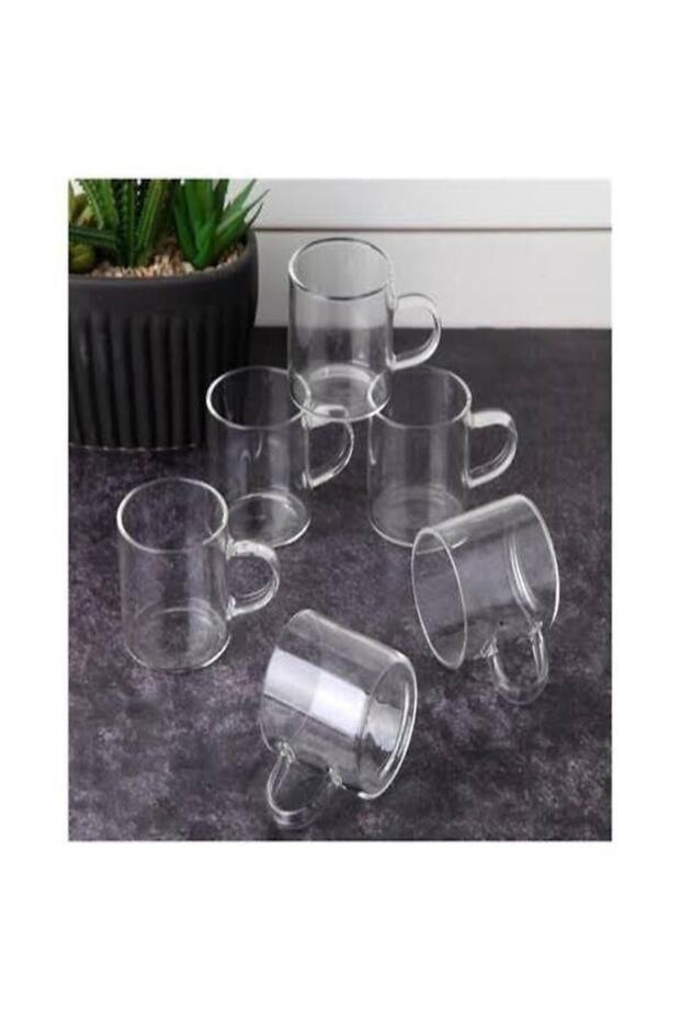 6 Piece Borosilicate Heat Resistant Thermal Silk Cup Glass