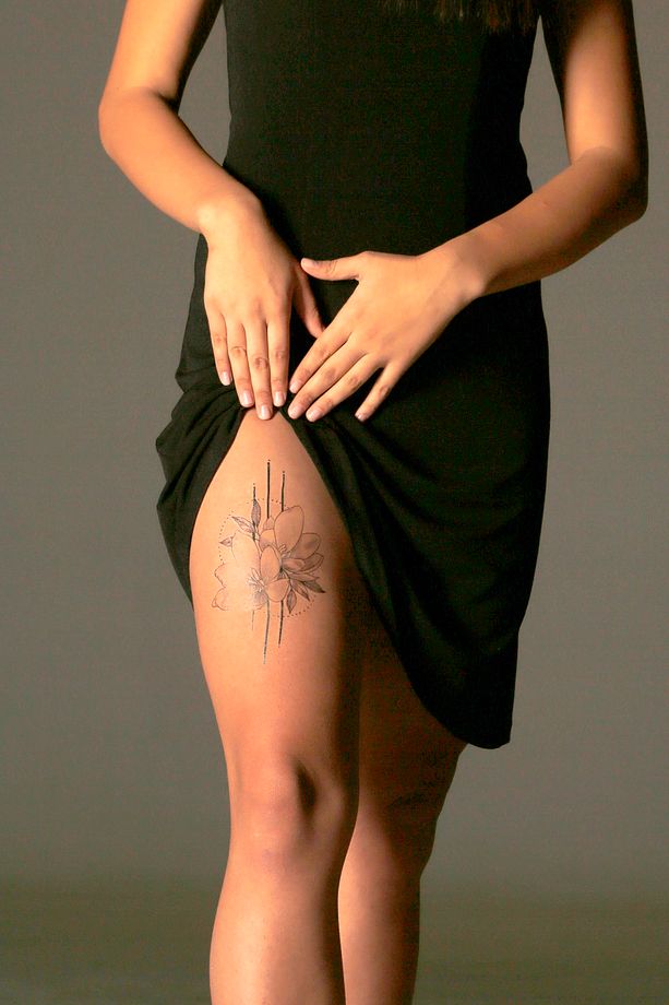 Çiçek -2 Geçici Dövme,geçici Tattoo ,vücut Dövme,kol Bilek Dövme,boyun Dövme,sırt Dövme - 3