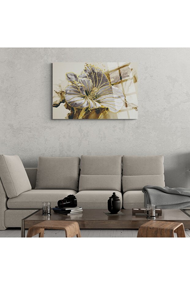 Çiçekler Cam Tablo - 2