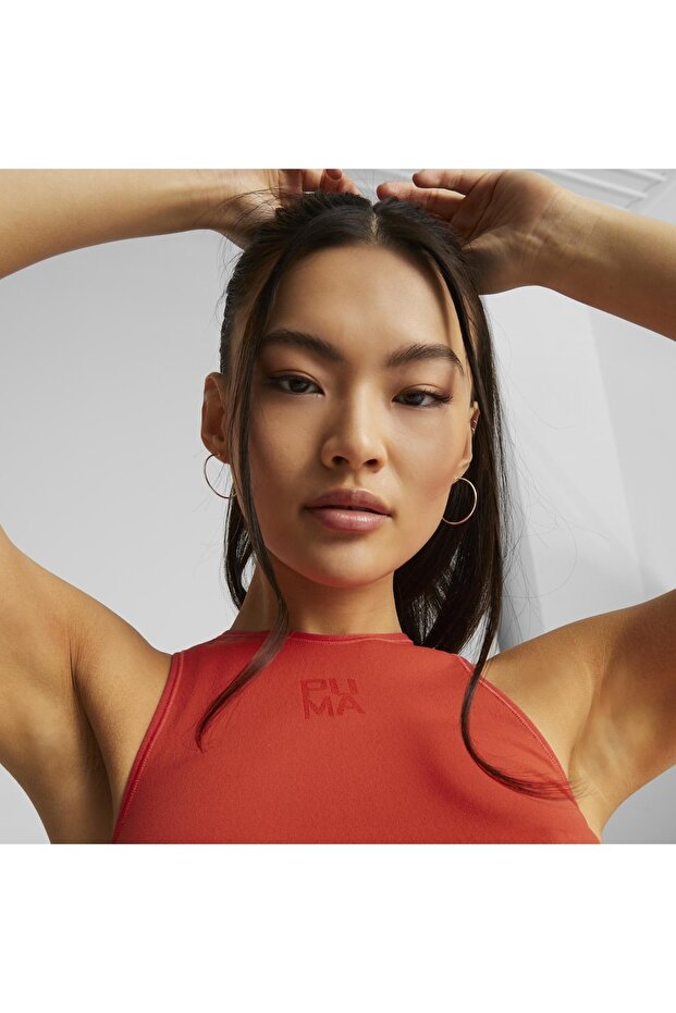 Infuse EvoKnit Cropped Top Burnt Red - 7