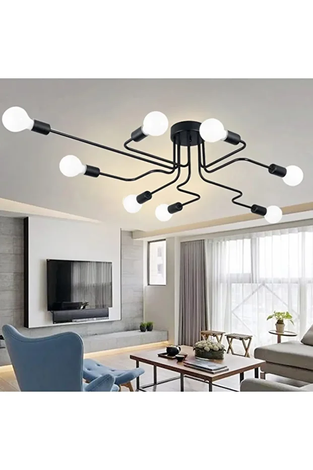 Sima Avize Modern 8 Kol Kumandalı Akrep Avize - 3