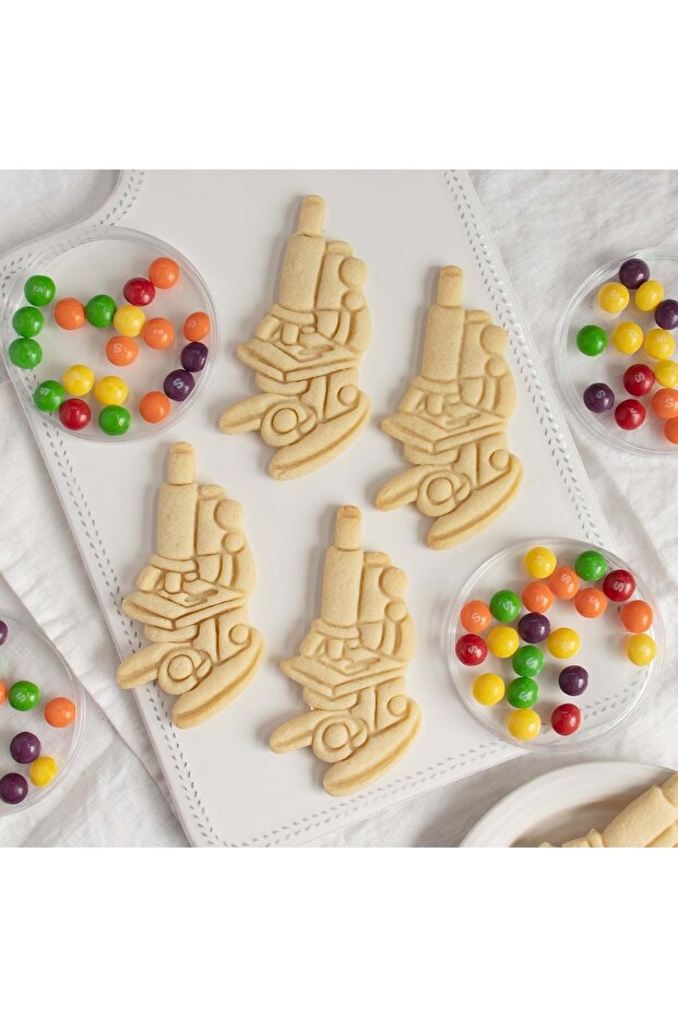 مجموعة قوالب البسكويت المختبرية ومجهر زجاجة إكسير ومجموعة قوالب لب السكر - 7