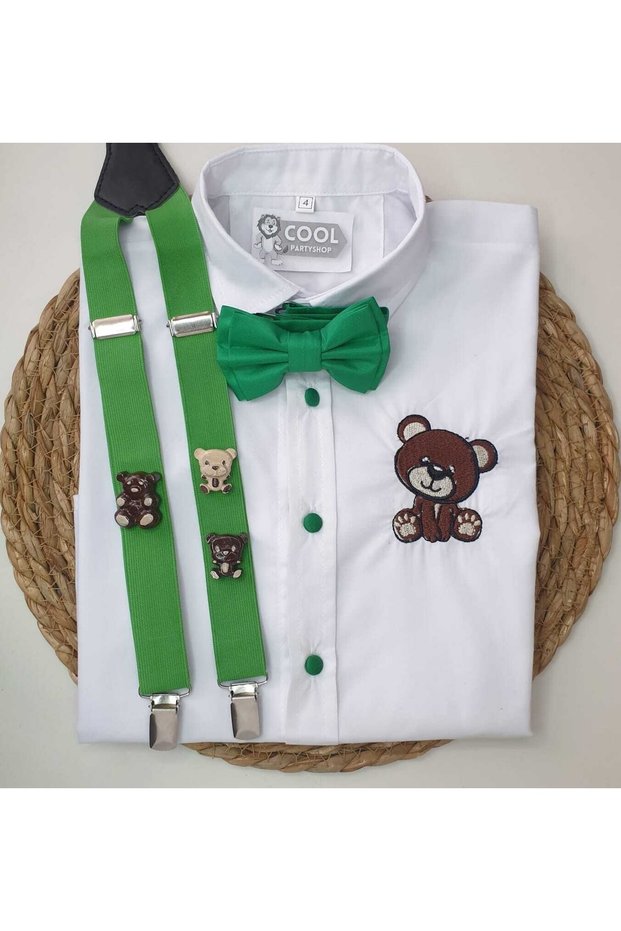 Teddy Bear Concept Sling Bow Tie Shirt