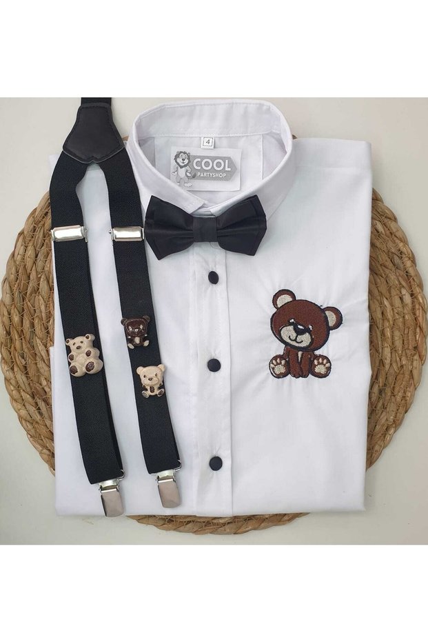 Teddy Bear Concept Sling Bow Tie Shirt