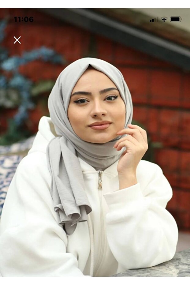 وشاح للنساء للمحجبات من قطن مجعد، طراز Jazz