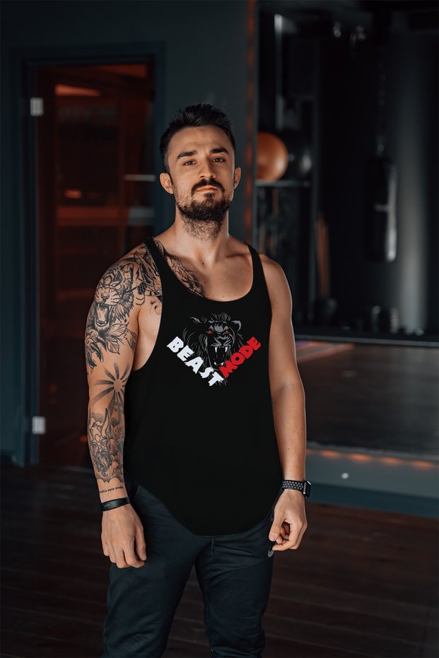 Leon Beast Mode Gym Fitness Tank Top Athlete