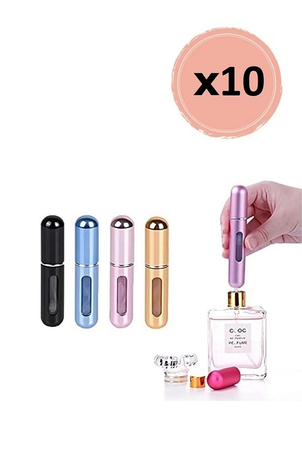 10 Adet Taşınabilir Mini Doldurulabilir Parfüm Atomizer Doldurulabilir Parfüm Şişeleri Boş Küçük - 1