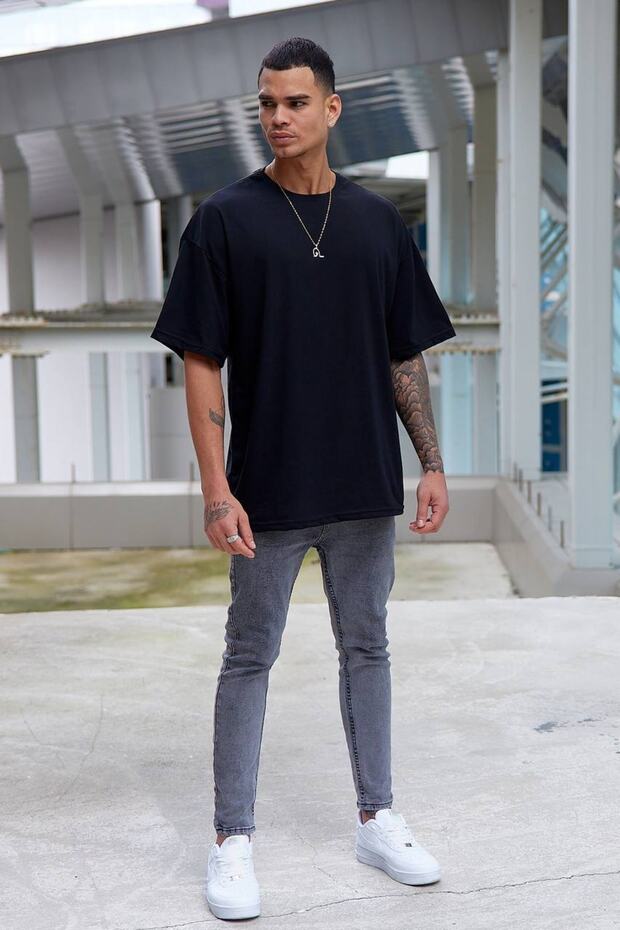 Oversize Plain Unprinted Sports Tshirt