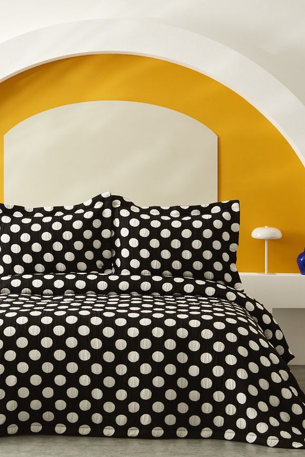 Point Tek Kişilik Yatak Örtüsü Black - 3