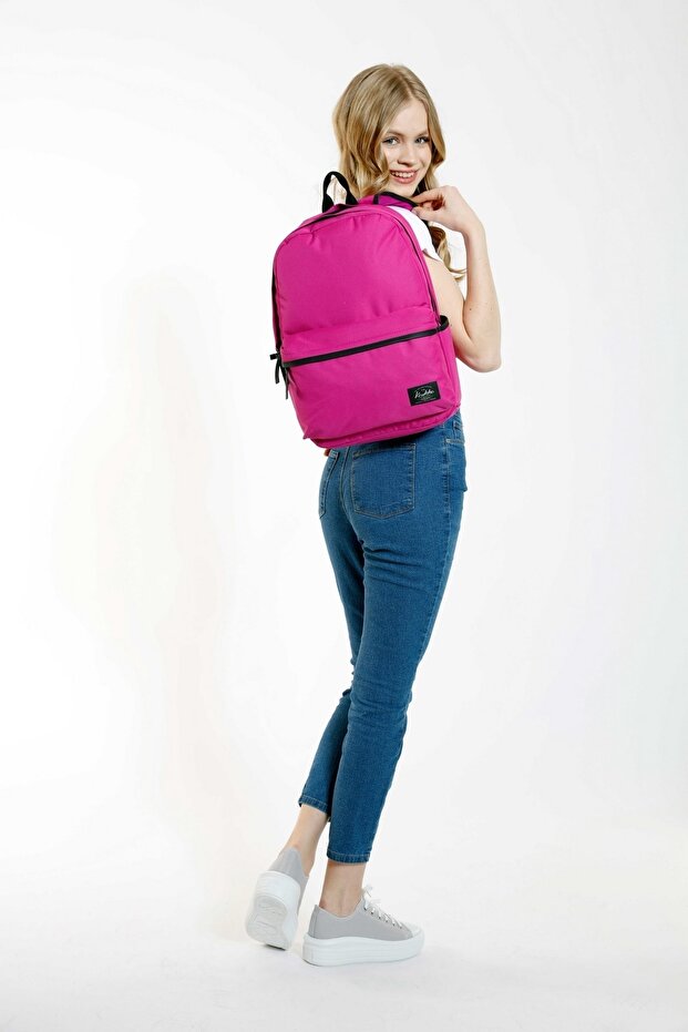 Basic Backpack (Fuchsia) - 1