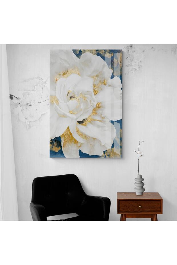 Çiçekler Cam Tablo - 4