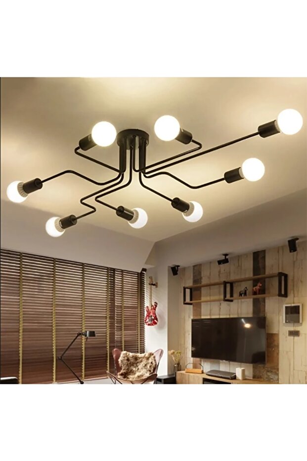 Sima Avize Modern 8 Kol Kumandalı Akrep Avize - 1