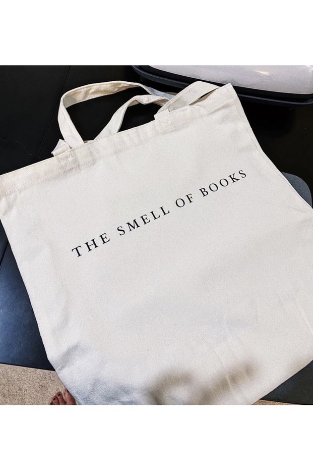 The Smell Of Books Printed Cloth Bag 38x42 cm
