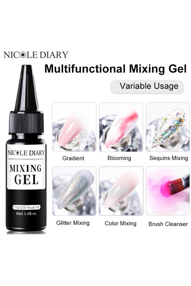 30ml Tırnak Multifunctional (multi Fonksiyonel)uv Led Gel Füzyon Jel - 1