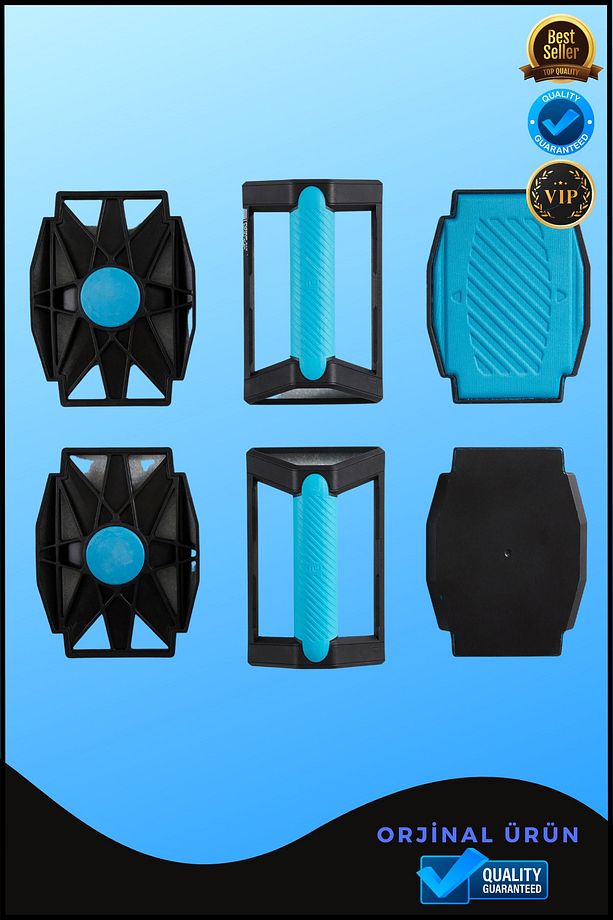 4'ü 1 Arada Push Up Şınav Barı Şınav Seti Mavi Siyah - 1