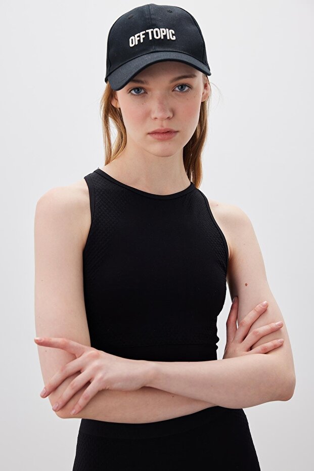 Seamlees Crop Top černá - 2