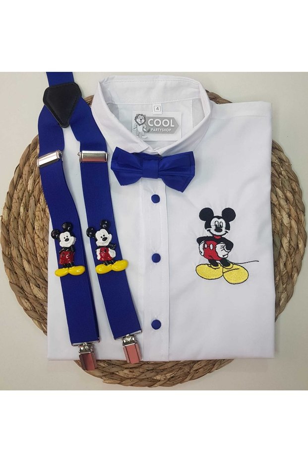 Mickey Clothing Strap Bow Tie Shirt