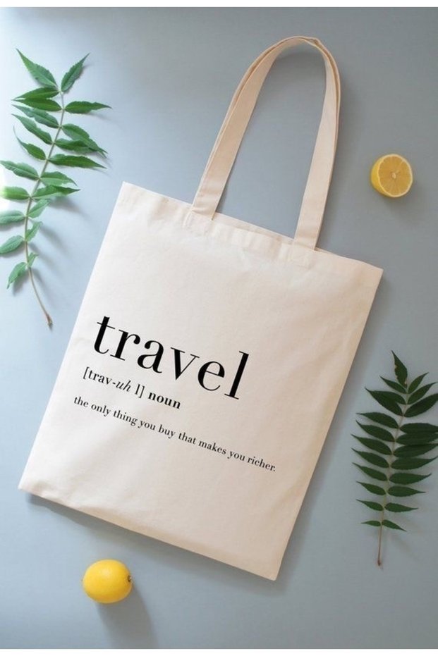 Travel Printed Cloth Bag 38x42cm