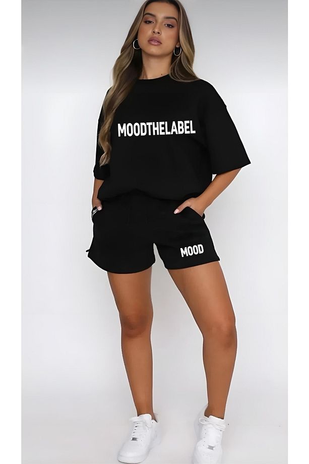 Kadın Mood The Label Baskılı Şort Takım - 4