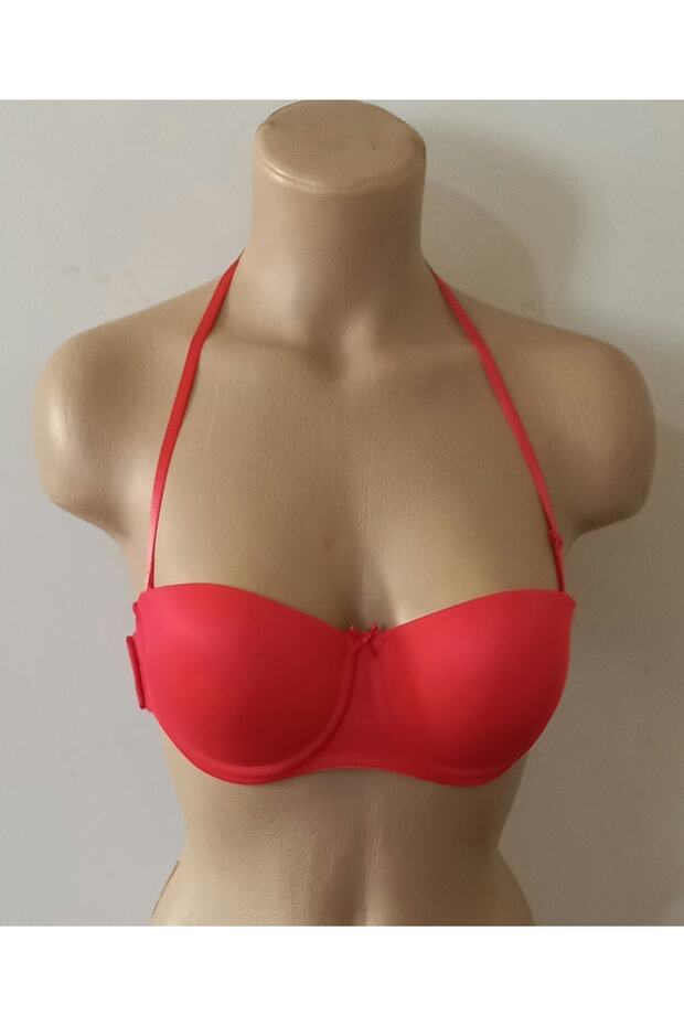 حمالة صدر شفافة بدون حمالات نصف مبطنة من الخلف - 1