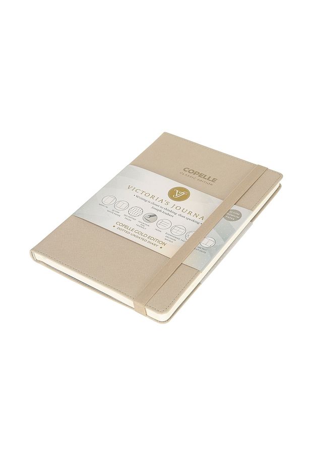Vj Copelle Gold Bujo Defter 14x20 Cm 57 Gram Krem 152 Yaprak 304 Sayfa Bej Noktalı - 2