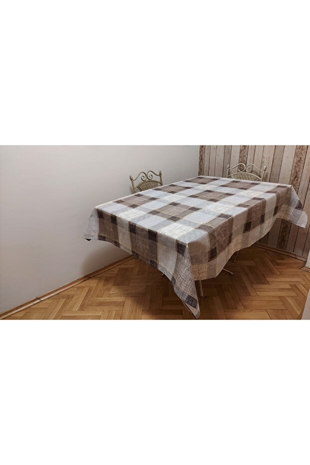 Rectangular Duck (LIQUID PUSHER, SPOT-PROOF) Fabric, Dining Table Cloth - 1