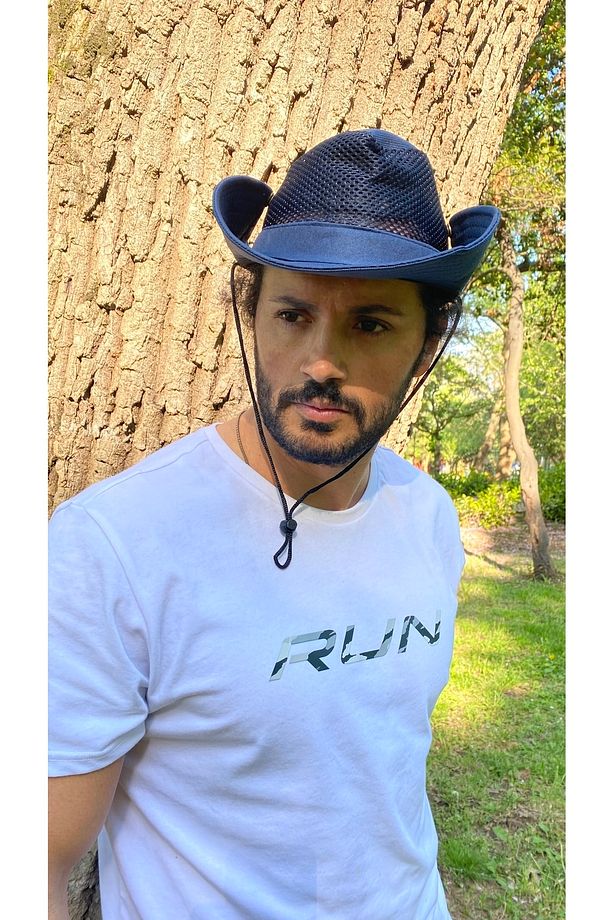 Kovboy Model Erkek Hasır Şapka - 8