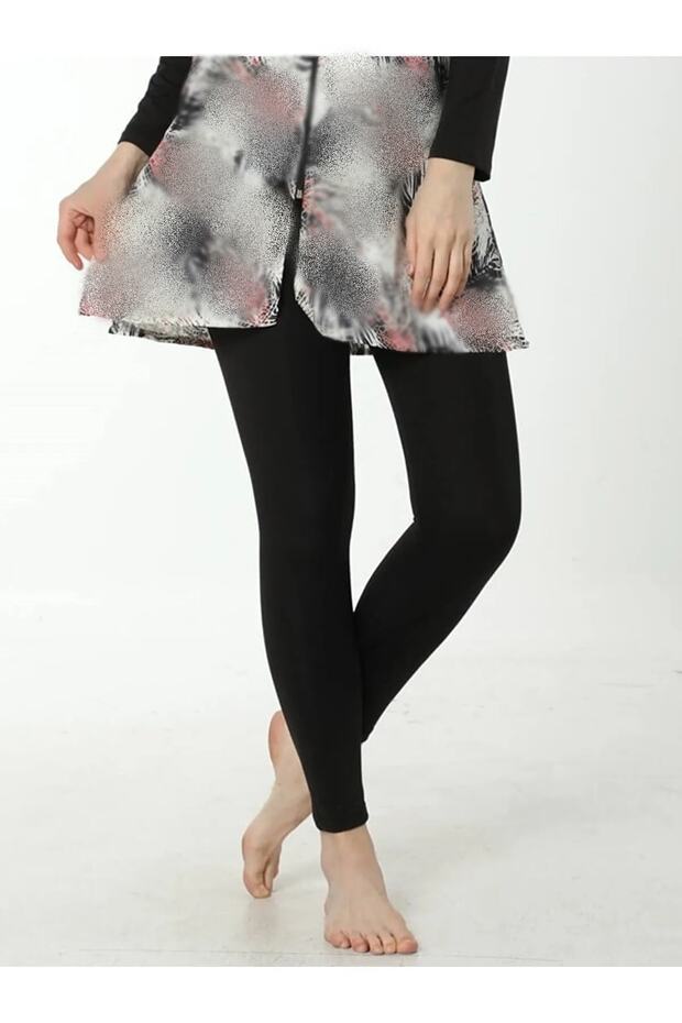 Kadın Yüksek Bel Esnek Kumaş Su Tutmaz Hızlı Kurur Altı Deniz Ve Havuz Taytı Dynamic-1175 - 1