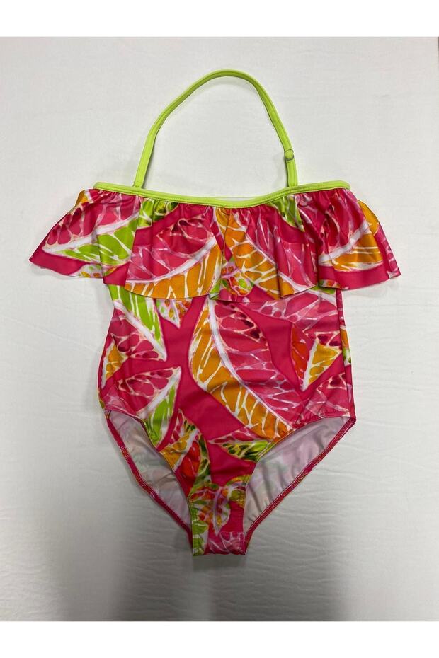 منقوشة كشكش ملابس السباحة للأطفال - 1